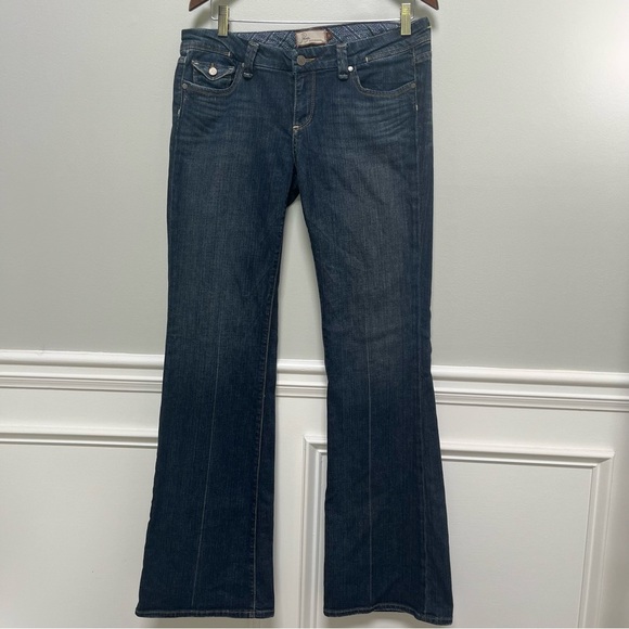 PAIGE Pico Dark Blue Flare Jeans 31 - Picture 1 of 9